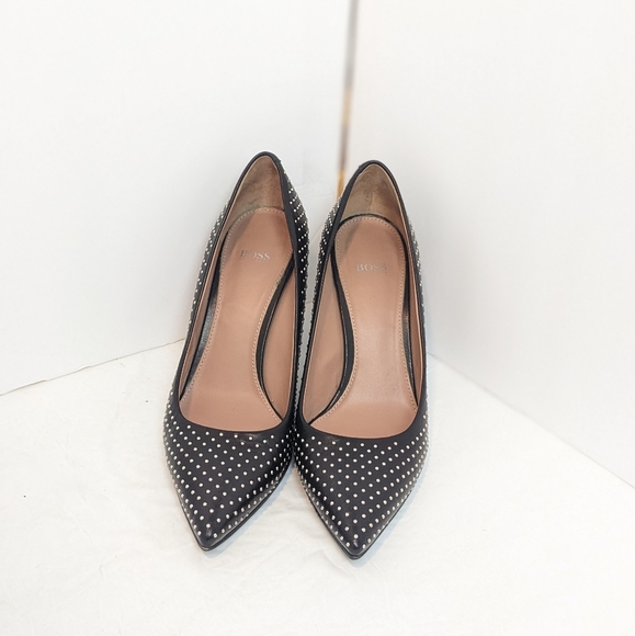 Hugo boss leather studded heels - Picture 7 of 16